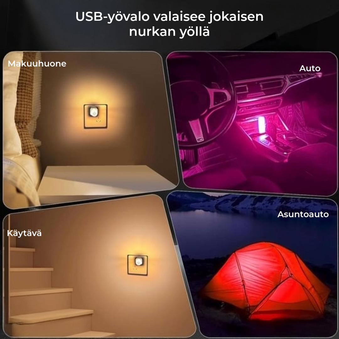 Auton USB-hehkulamppu