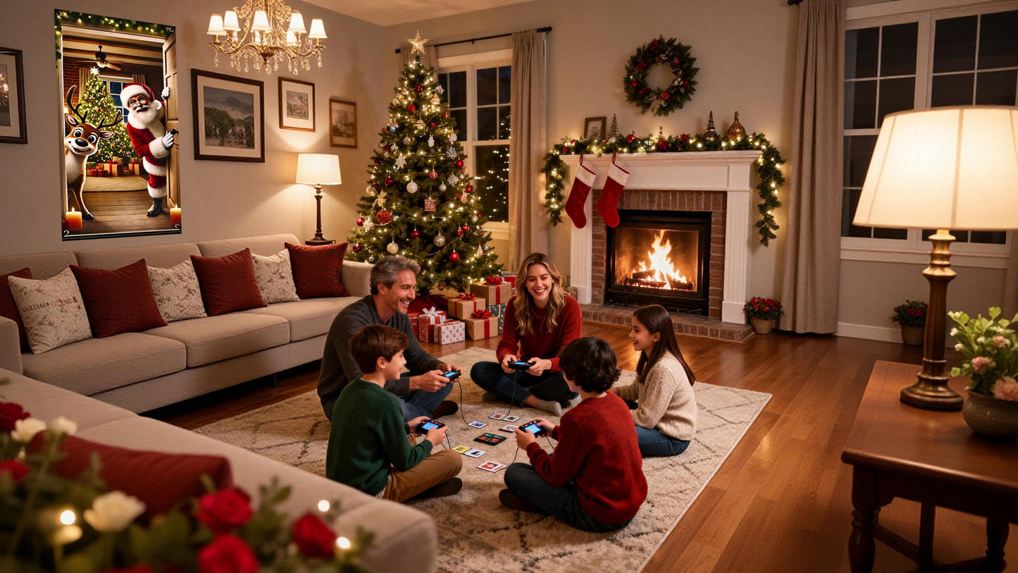 Joulupukki ovenkarmin peite