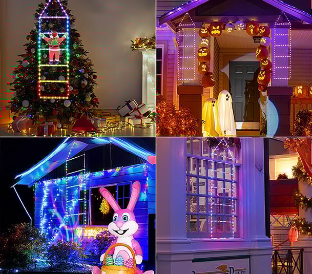 Joulupukin LED-tikkaat