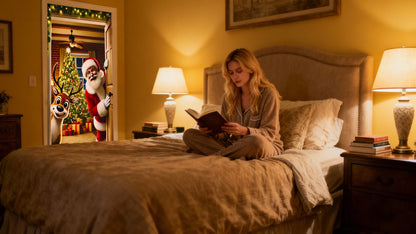 Joulupukki ovenkarmin peite